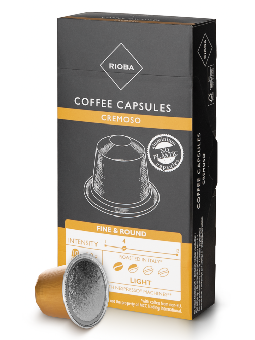 RIOBA Кофе в капсулах Cremoso для кофемашин Nespresso 10шт, 52г