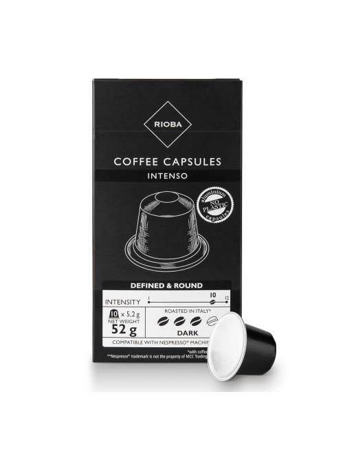 RIOBA Кофе в капсулах Intenso для кофемашин Nespresso 10шт, 52г
