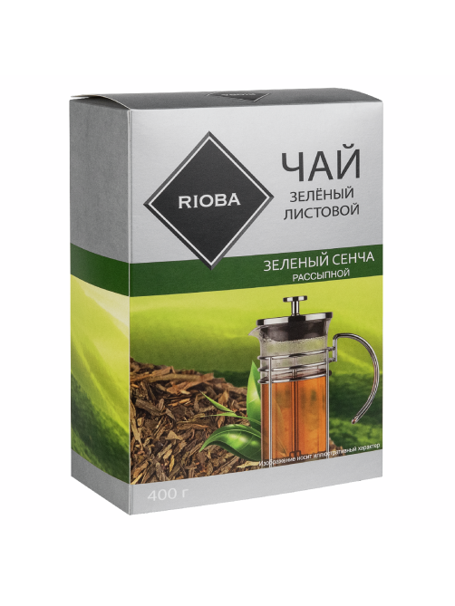 RIOBA Чай зеленый листовой Зеленый Сенча, 400г
