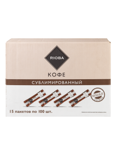 RIOBA Кофе растворимый в стиках (2г x 100шт), 200г