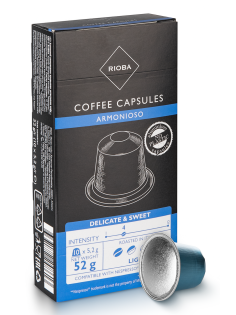 RIOBA Кофе в капсулах Armonioso для кофемашин Nespresso 10шт, 52г