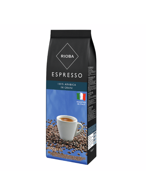 RIOBA Кофе в зернах натуральный жареный 100% арабика Espresso, 1кг