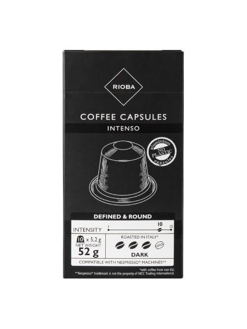 RIOBA Кофе в капсулах Intenso для кофемашин Nespresso 10шт, 52г