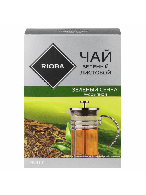 RIOBA Чай зеленый листовой Зеленый Сенча, 400г