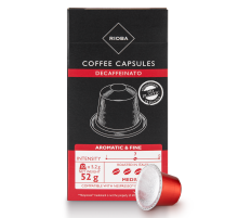 RIOBA Кофе в капсулах Decaff без кофеина для кофемашин Nespresso 10шт, 52г