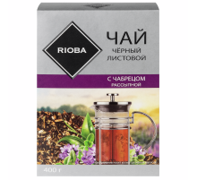 RIOBA Чай черный листовой с Чабрецом, 400г
