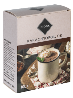 RIOBA какао-порошок натуральный, 100г