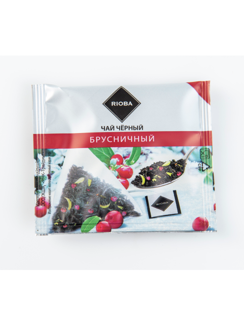 RIOBA Чай черный Брусничный (2г х 20шт), 40г