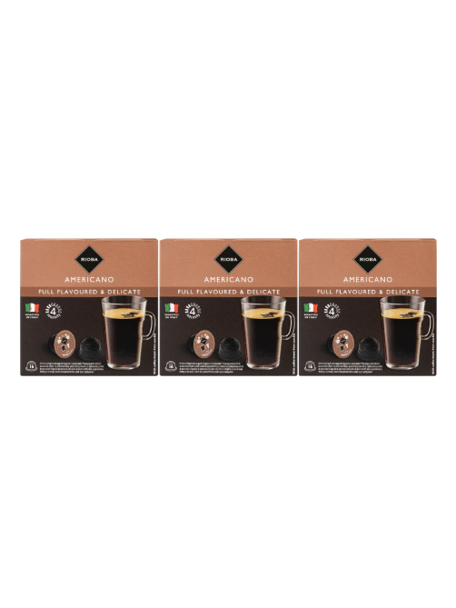 RIOBA Кофе в капсулах Dolce Gusto Americano 16шт, 112г х 3 шт
