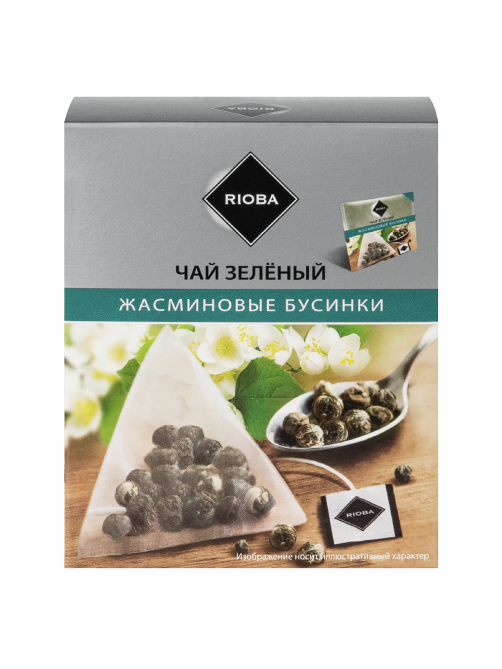 RIOBA Чай зеленый Жасмин (2г х 20шт), 40г