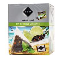 RIOBA Чай Пляжный мохито черный (2г х 20шт), 40г