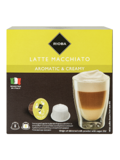 RIOBA Кофе в капсулах Dolce Gusto Latte Macchiato 8 порций 16 капсул, 168г