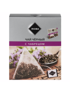 RIOBA Чай черный с чабрецом (2г х 20шт), 40г