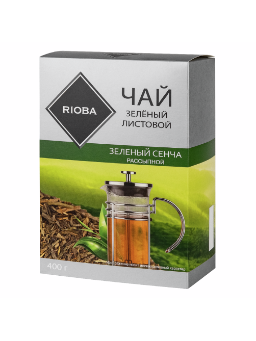 RIOBA Чай зеленый листовой Зеленый Сенча, 400г