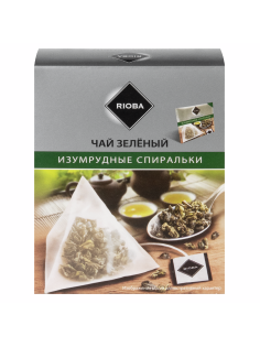 RIOBA Чай зеленый Изумрудные спиральки (2г х 20шт), 40г