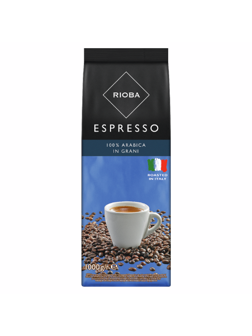 RIOBA Кофе в зернах натуральный жареный 100% арабика Espresso, 1кг