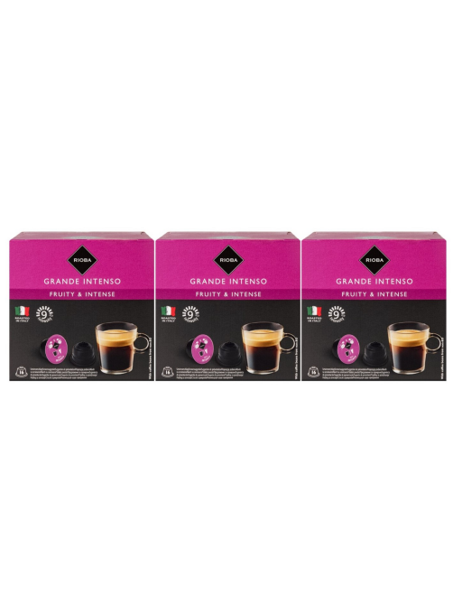 RIOBA Кофе в капсулах Dolce Gusto Grande Intenso 16шт, 112г х 3 шт
