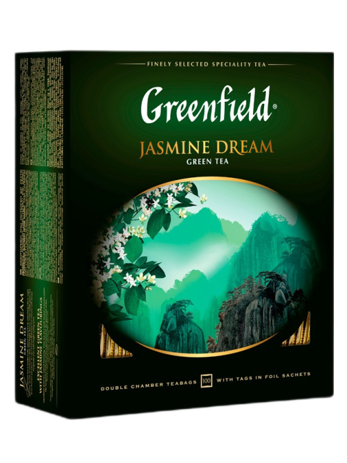 Чай Greenfield Jasmine Dream зеленый (2г х 100шт), 200г