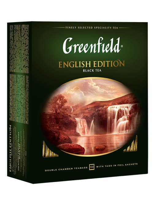 Чай Greenfield English Edition цейлонский черный (2г x 100шт), 200г