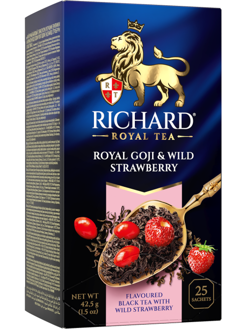 Чай Richard Royal Goji & Wild Strawberry ароматизированный (1.7г х 25шт), 42г