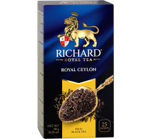 Чай Richard Royal Ceylon черный байховый (2г х 25шт), 50г