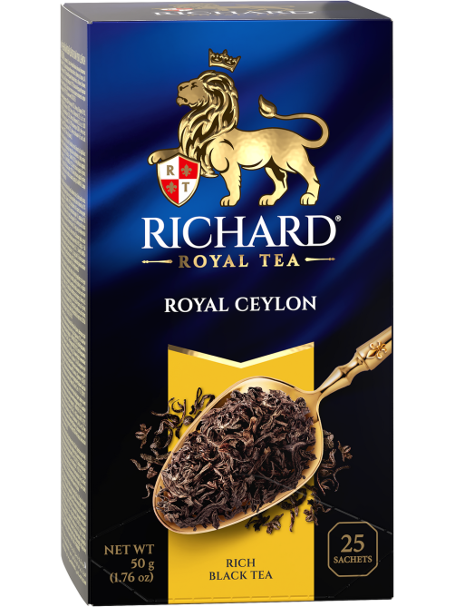 Чай Richard Royal Ceylon черный байховый (2г х 25шт), 50г