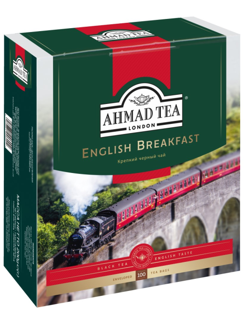Чай Ahmad Tea English Breakfast черный (2г x 100шт), 200г