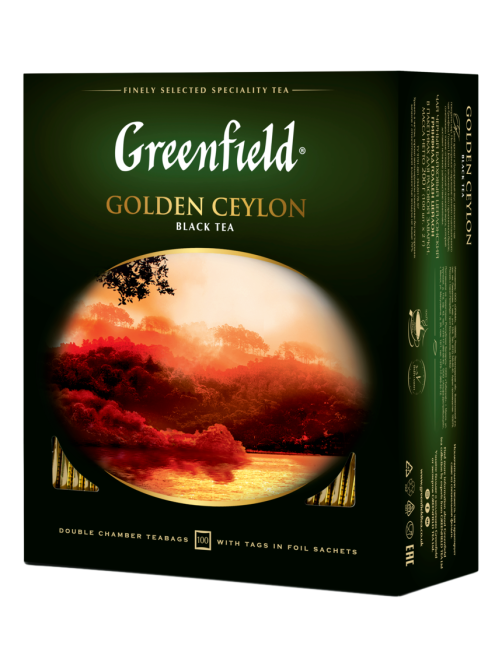 Чай Greenfield Golden Ceylon черный (2г х 100шт), 200г