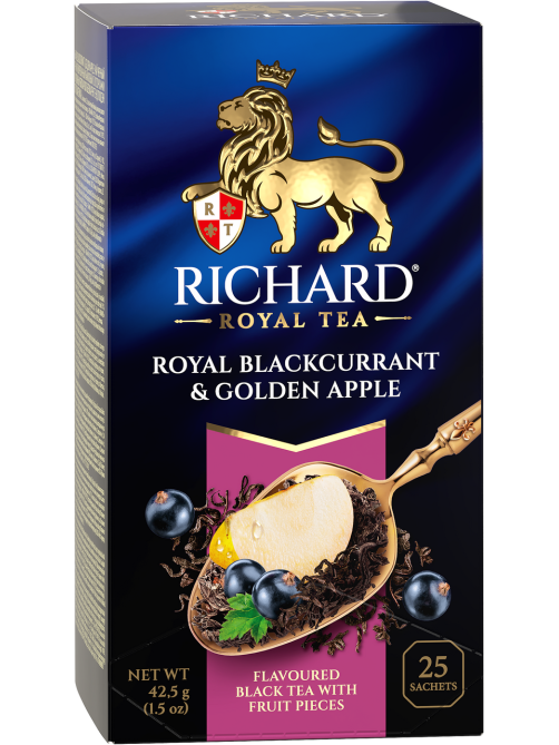 Чай Richard Royal Blackcurrant & Golden Apple (1.7г x 25шт), 43г