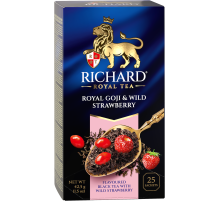 Чай Richard Royal Goji & Wild Strawberry ароматизированный (1.7г х 25шт), 42г