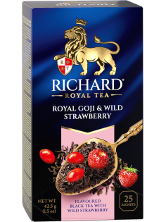 Чай Richard Royal Goji & Wild Strawberry ароматизированный (1.7г х 25шт), 42г
