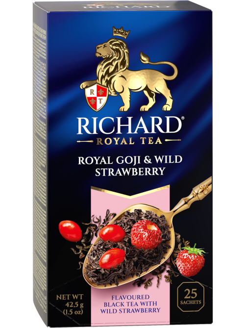 Чай Richard Royal Goji & Wild Strawberry ароматизированный (1.7г х 25шт), 42г
