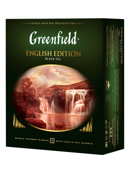 Чай Greenfield English Edition цейлонский черный (2г x 100шт), 200г