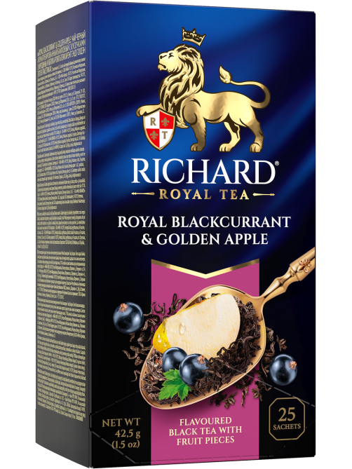 Чай Richard Royal Blackcurrant & Golden Apple (1.7г x 25шт), 43г