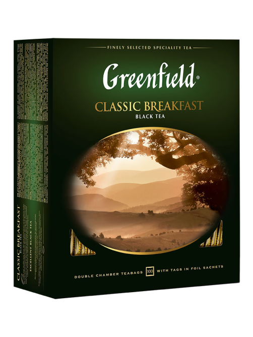 Чай Greenfield Classic Breakfast черный (2г х 100шт), 200г