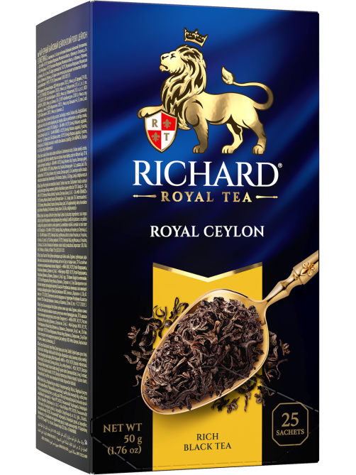 Чай Richard Royal Ceylon черный байховый (2г х 25шт), 50г