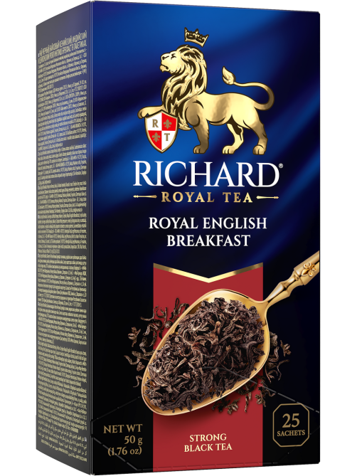 Чай Richard Royal English Breakfast черный (2г х 25шт), 50г