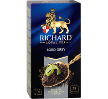 Чай Richard Lord Grey черный байховый в саше (2г х 25шт), 50г