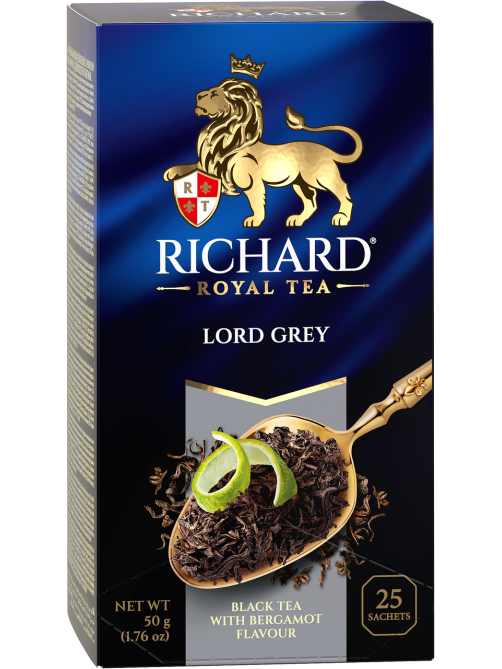 Чай Richard Lord Grey черный байховый в саше (2г х 25шт), 50г