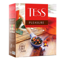Чай черный Tess Pleasure Шиповник и яблоко байховый (1.5г х 100шт), 150г