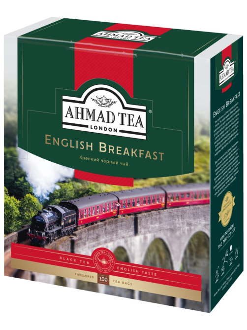 Чай Ahmad Tea English Breakfast черный (2г x 100шт), 200г
