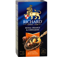 Чай Richard черный апельсин-корица (2г x 25шт), 50г