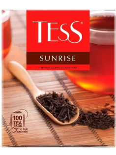 Чай Tess Sunrise цейлонский черный (1.8г х 100шт), 180г