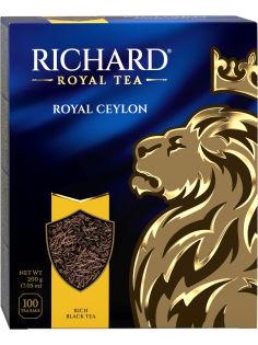Чай Richard Royal Ceylon черный байховый (2г х 100шт), 200г