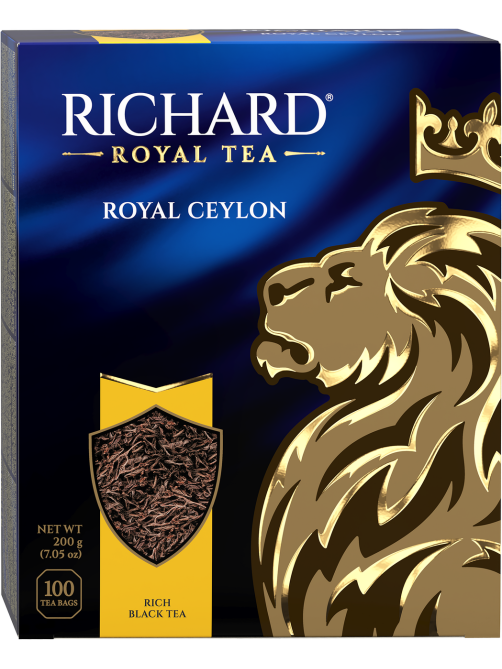 Чай Richard Royal Ceylon черный байховый (2г х 100шт), 200г