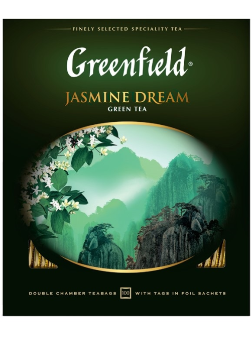 Чай Greenfield Jasmine Dream зеленый (2г х 100шт), 200г