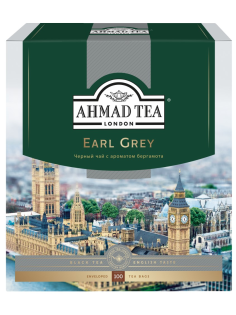 Чай Ahmad Tea Earl Grey черный с бергамотом (2г x 100шт), 200г