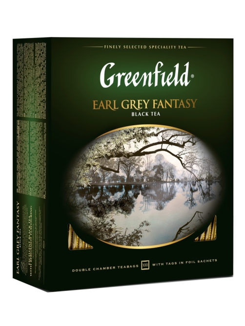 Чай Greenfield Earl Grey Fantasy черный (2г x 100шт), 200г