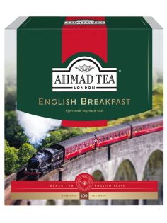 Чай Ahmad Tea English Breakfast черный (2г x 100шт), 200г