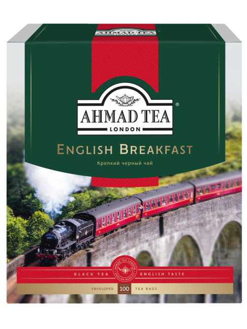 Чай Ahmad Tea English Breakfast черный (2г x 100шт), 200г